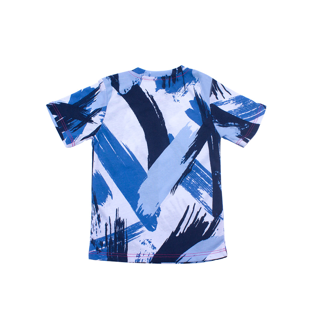 Playera Pintura de Bebé Azul